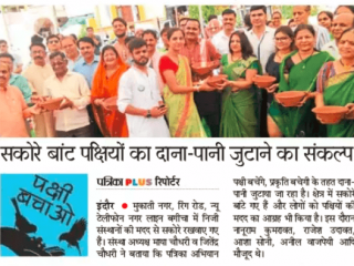 Patrika-g JC Global Foundation Made Effective Efforts to Save Innocent Birds from This Harsh Summer Through Water-Bowls Distribution.