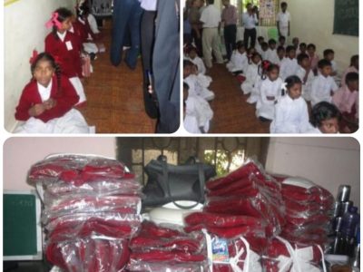 Providing educational support and new uniforms to underprivileged children.